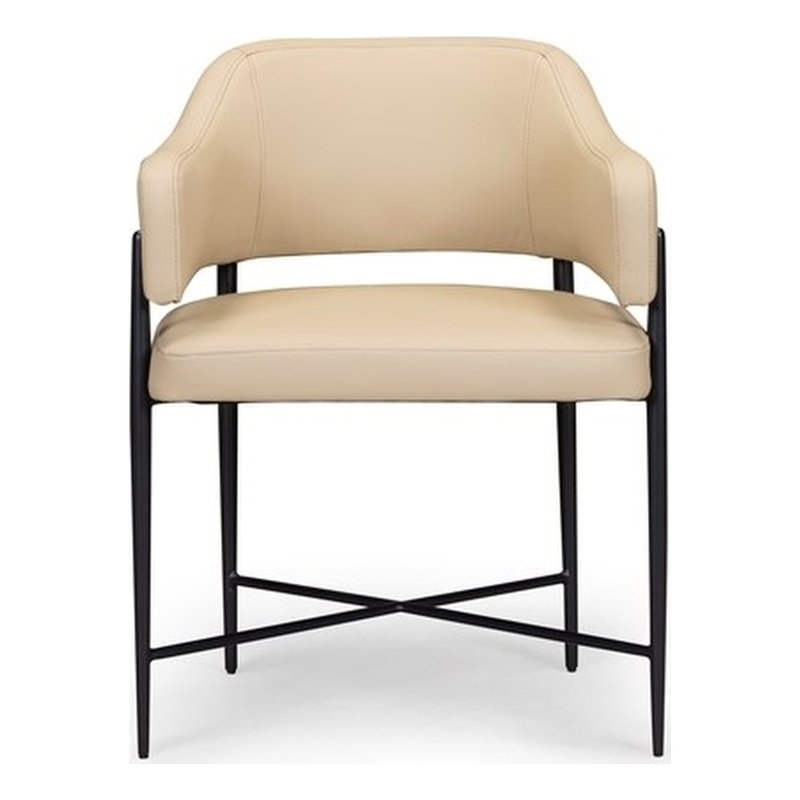 Sezanne Taupe Performance Vegan Leather Dining Chair
