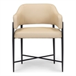 Sezanne Taupe Performance Vegan Leather Dining Chair