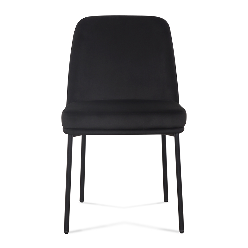 Sydney Black Performance Velvet Dining Chair Set of 2