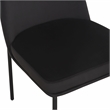 Sydney Black Performance Velvet Dining Chair Set of 2