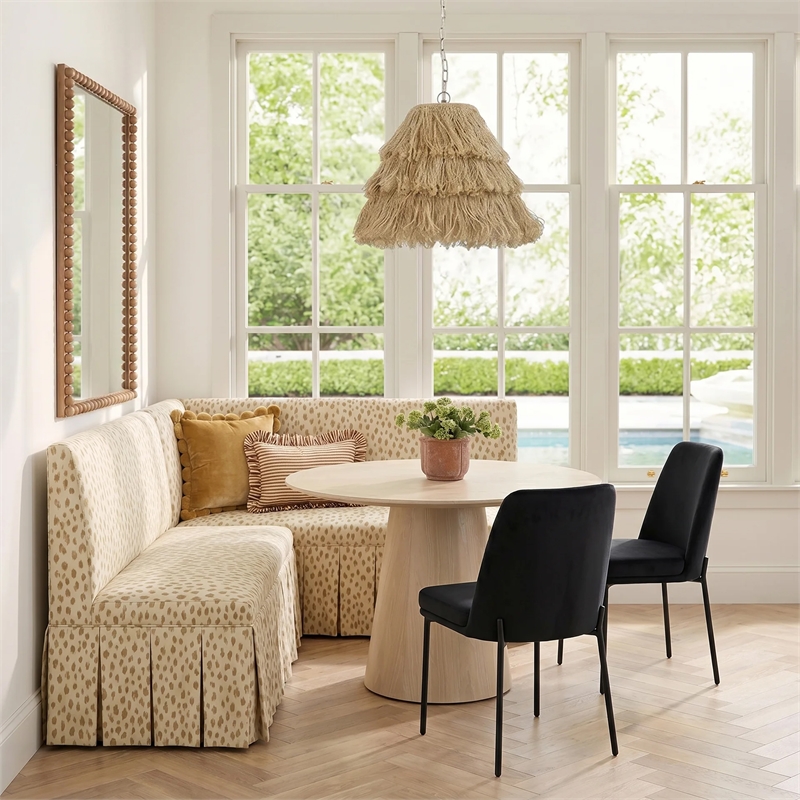 Sydney Black Performance Velvet Dining Chair Set of 2