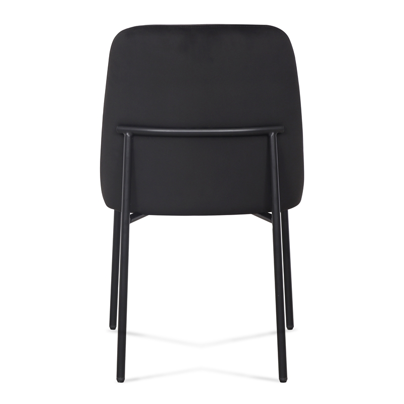 Sydney Black Performance Velvet Dining Chair Set of 2