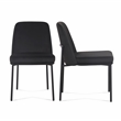 Sydney Black Performance Velvet Dining Chair Set of 2