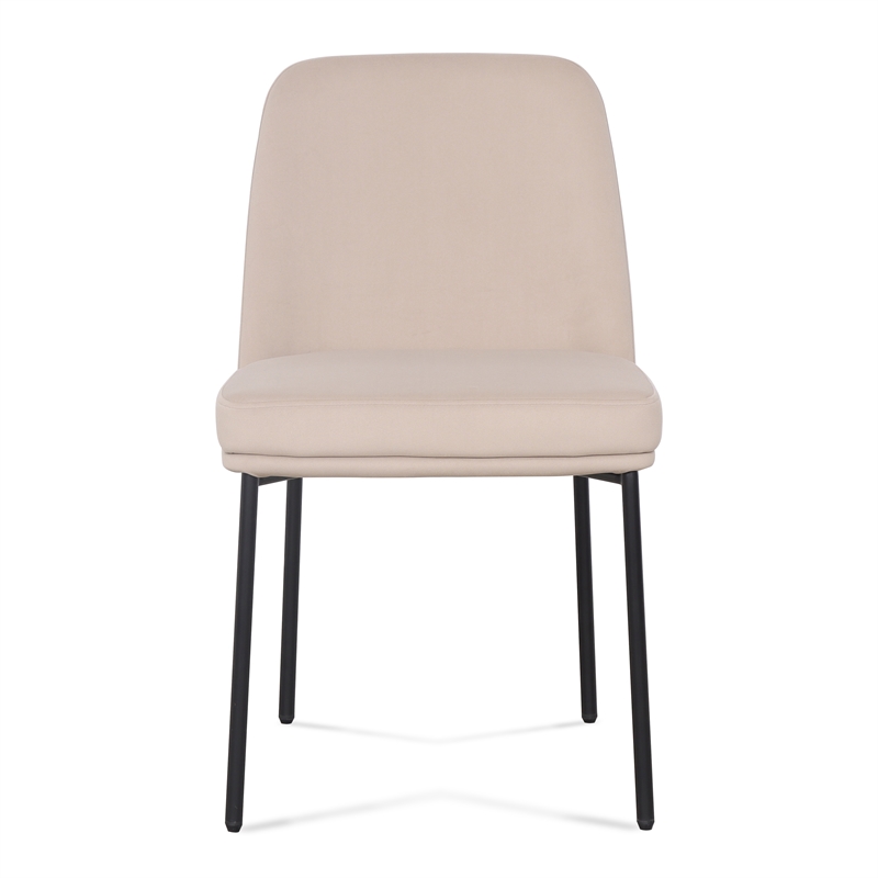 Sydney Taupe Performance Velvet Dining Chair Set of 2