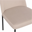 Sydney Taupe Performance Velvet Dining Chair Set of 2