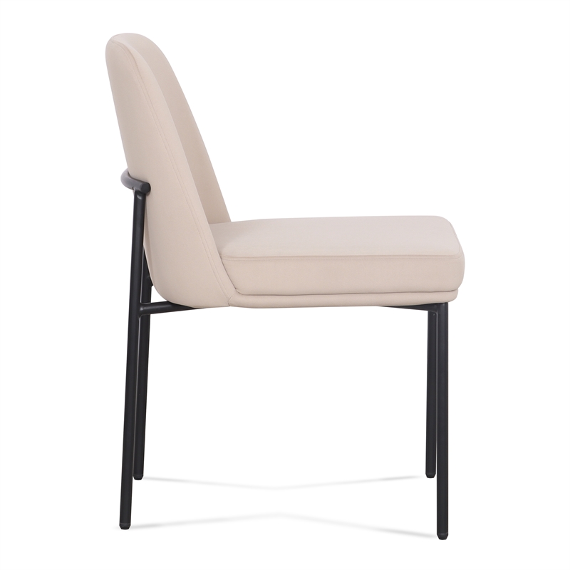 Sydney Taupe Performance Velvet Dining Chair Set of 2