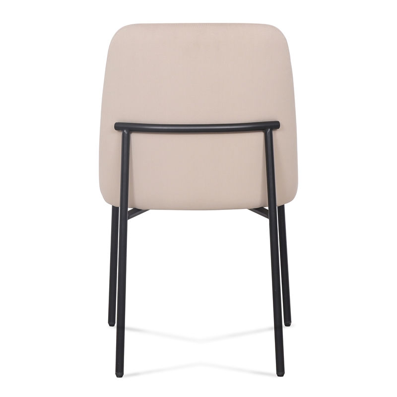 Sydney Taupe Performance Velvet Dining Chair Set of 2