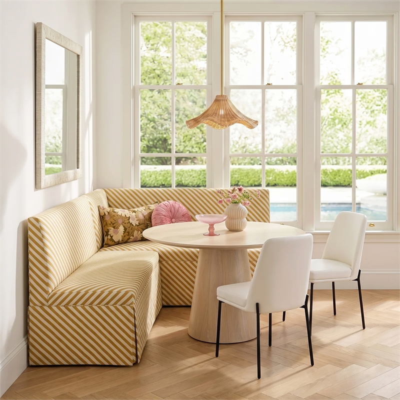 Sydney Cream Performance Vegan Leather Dining Chair Set of 2