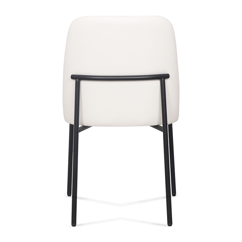 Sydney Cream Performance Vegan Leather Dining Chair Set of 2