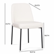 Sydney Cream Performance Vegan Leather Dining Chair Set of 2