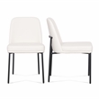 Sydney Cream Performance Vegan Leather Dining Chair Set of 2