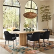 Sydney Black Performance Velvet Armchair Set of 2
