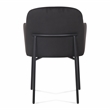 Sydney Black Performance Velvet Armchair Set of 2