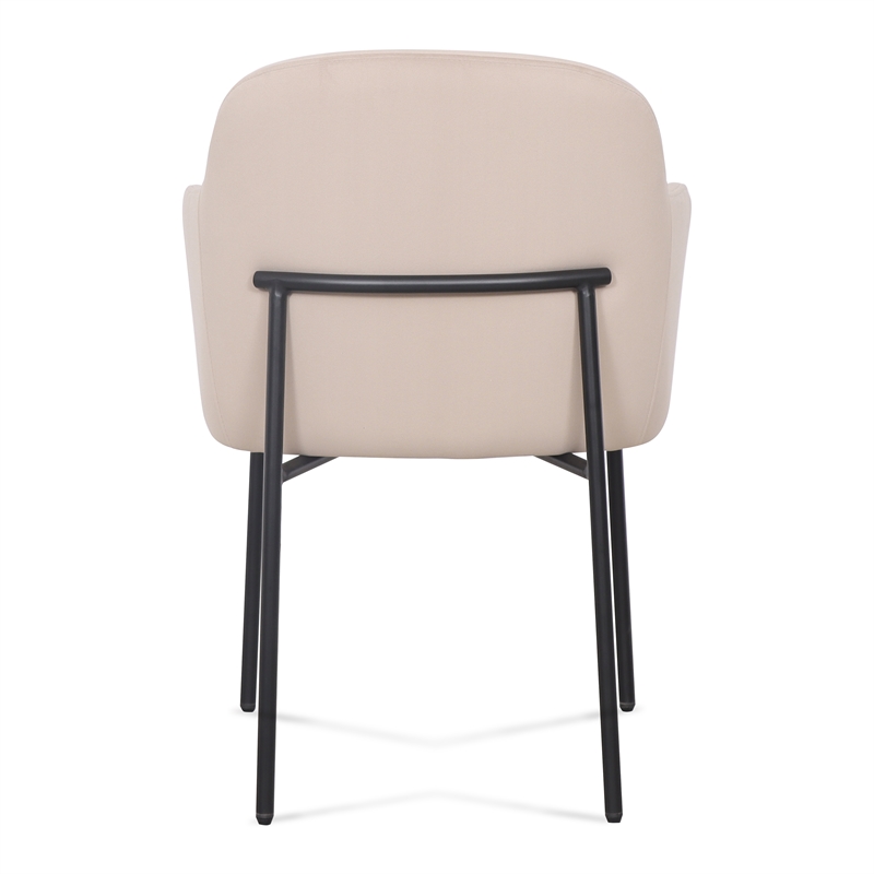 Sydney Taupe Performance Velvet Armchair Set of 2