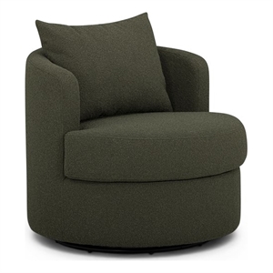 TOV Furniture Silvi Kale Green Boucle Swivel Chair