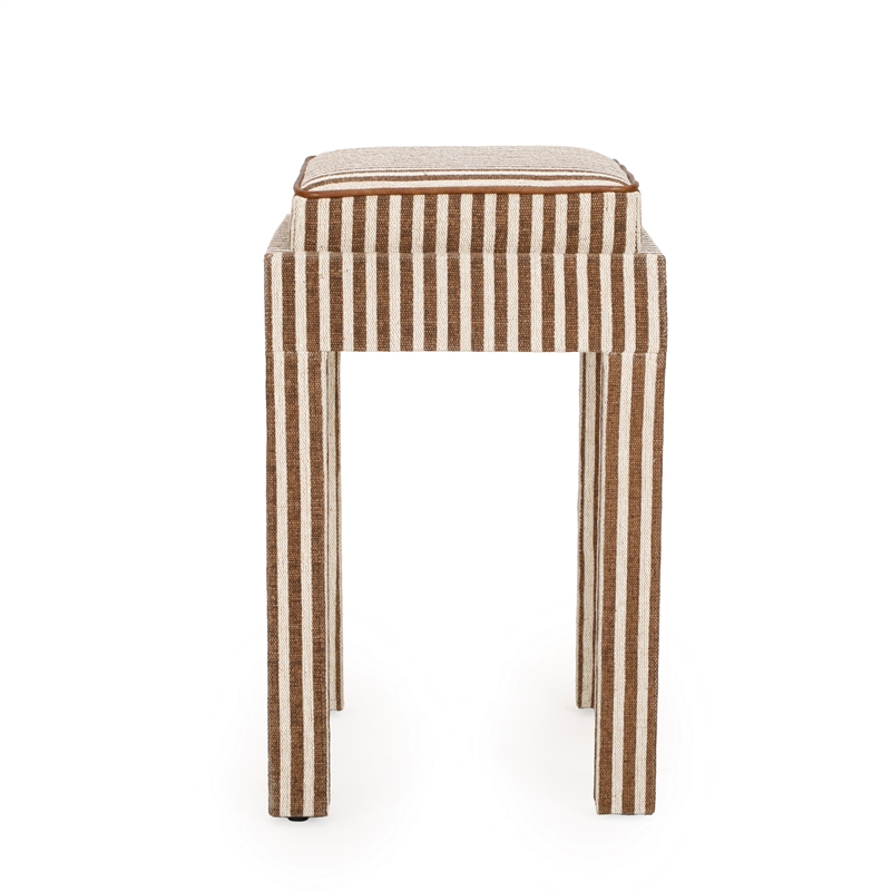 Kora Brown Cotton Jute Stool