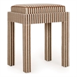 Kora Brown Cotton Jute Stool