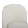 Persa Round Back Cream Performance Chenille Dining Chair