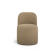 Persa Round Back Light Brown Performance Chenille Dining Chair