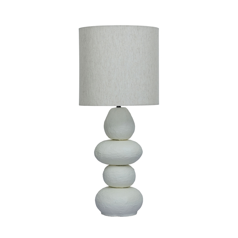 Pebble Cream Table Lamp