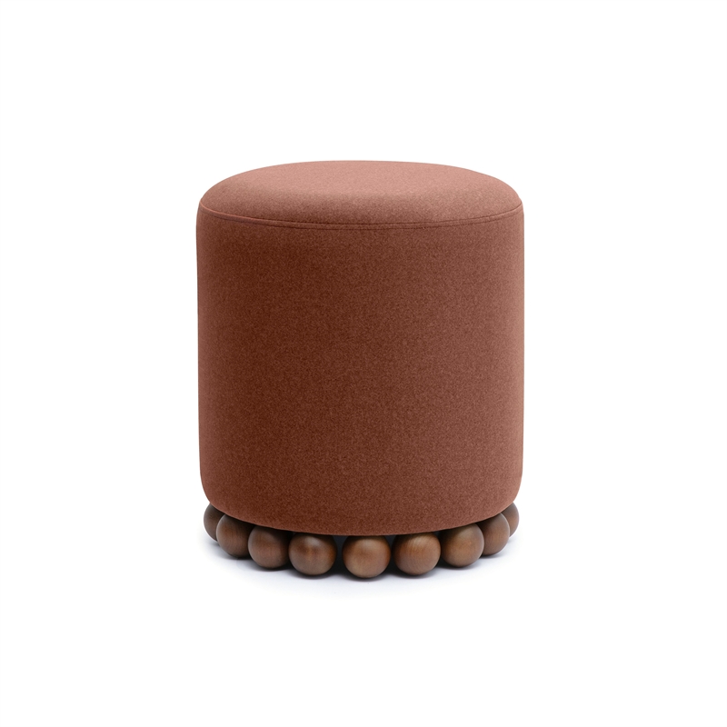 Dex Bronze Performance Vegan Mohair Ottoman