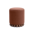 Dex Bronze Performance Vegan Mohair Ottoman