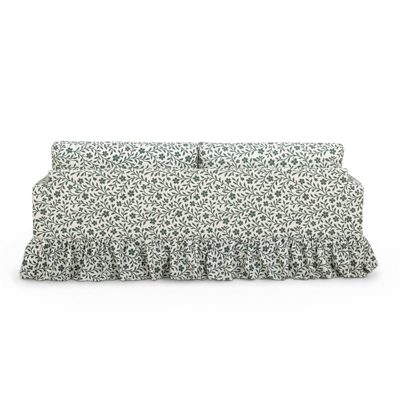Gertrude Floral Linen Weave Sofa