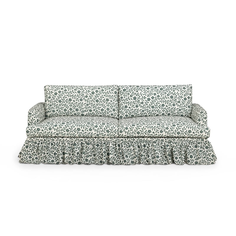 Gertrude Floral Linen Weave Sofa