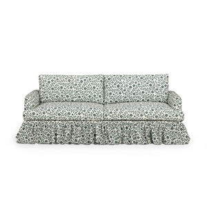 Gertrude Floral Linen Weave Sofa