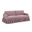Gertrude Mauve Upcycled Fabric Sofa