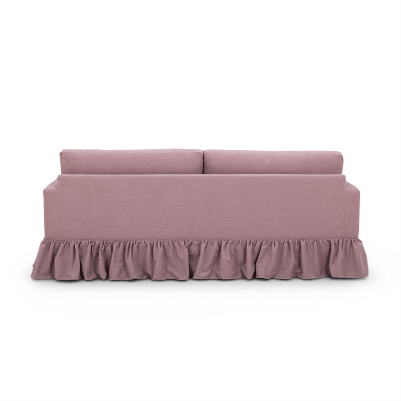 Gertrude Mauve Upcycled Fabric Sofa