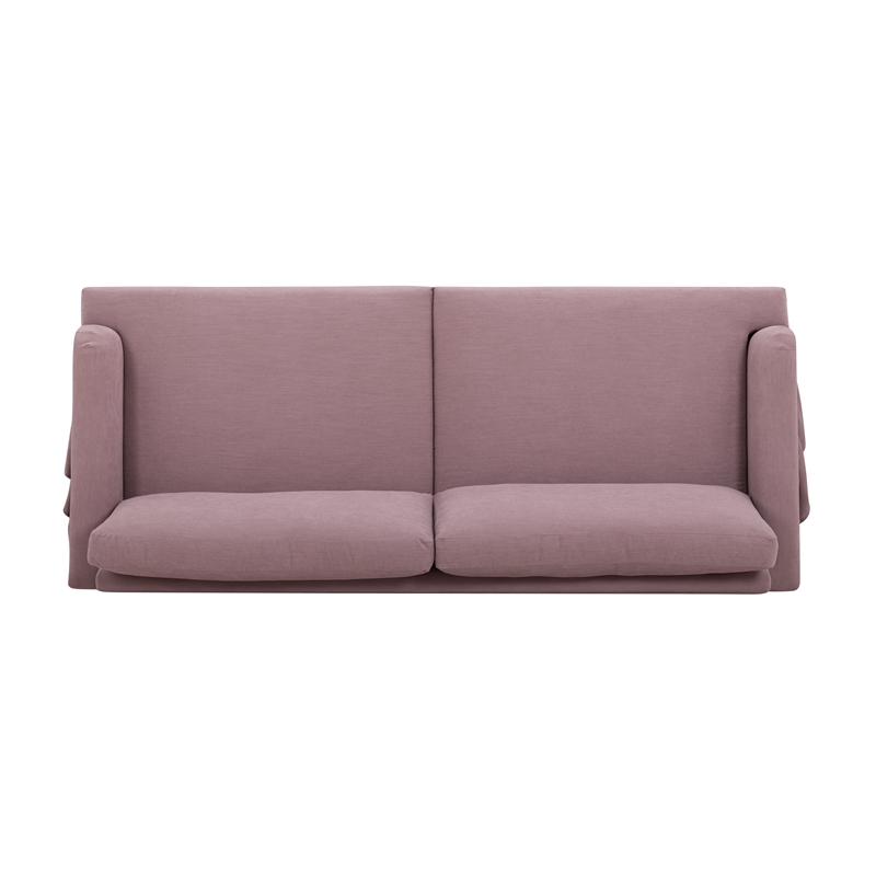 Gertrude Mauve Upcycled Fabric Sofa