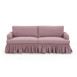 Gertrude Mauve Upcycled Fabric Sofa