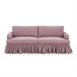 Gertrude Mauve Upcycled Fabric Sofa