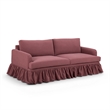 Gertrude Plum Upcycled Fabric Sofa