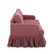 Gertrude Plum Upcycled Fabric Sofa