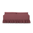 Gertrude Plum Upcycled Fabric Sofa