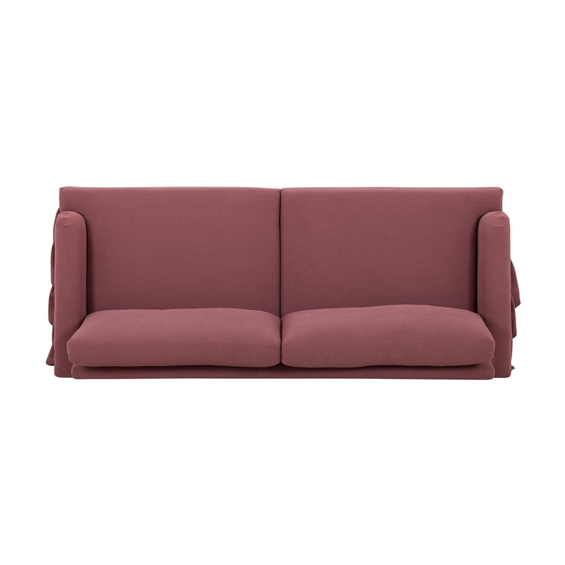 Gertrude Plum Upcycled Fabric Sofa