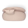 Carraway Brown Striped Linen Loveseat