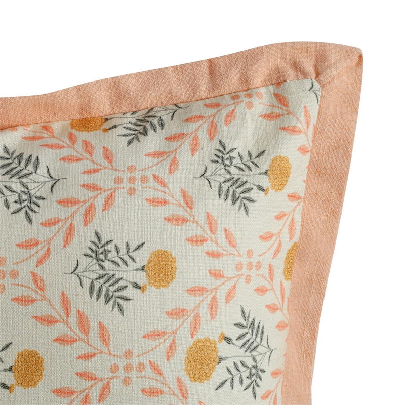 Dolce Blush Pink Natural Cotton Accent Pillow