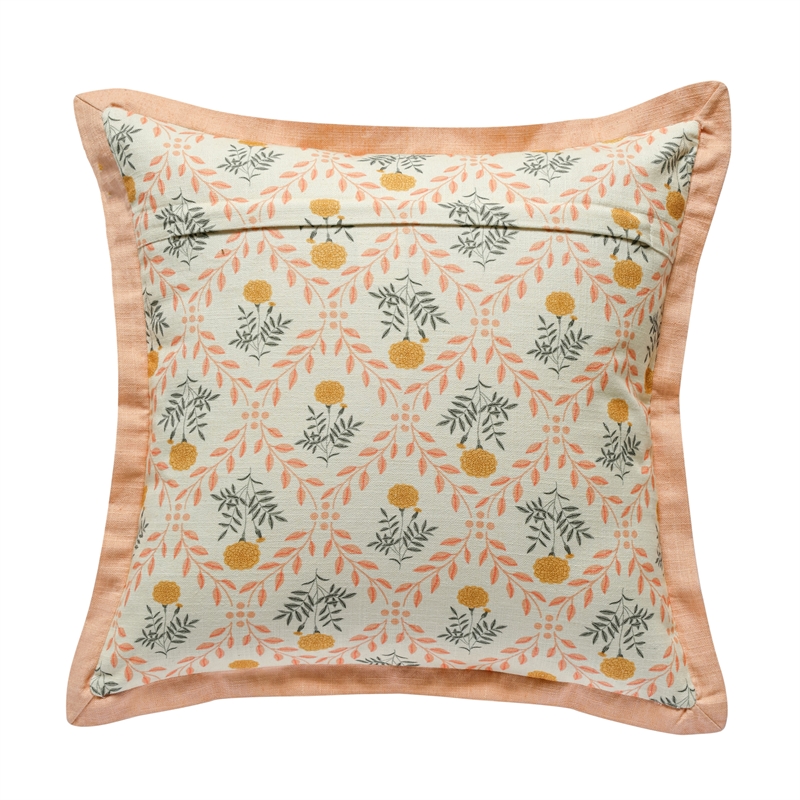 Dolce Blush Pink Natural Cotton Accent Pillow