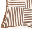 Kora Brown Cotton Jute Throw Pillow