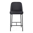 Sydney Black Performance Vegan Leather Counter Stool Set of 2
