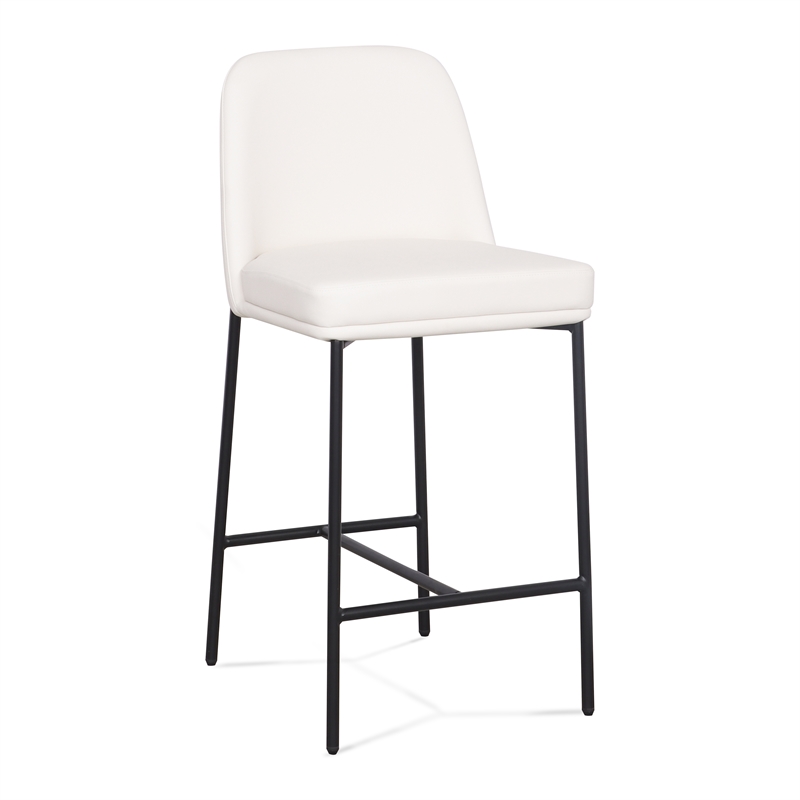 Sydney Cream Performance Vegan Leather Counter Stool Set of 2