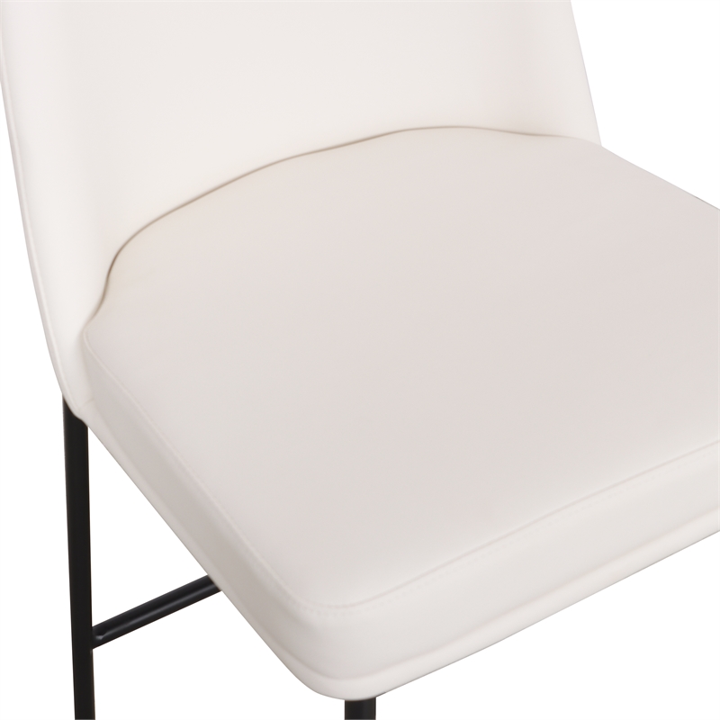 Sydney Cream Performance Vegan Leather Counter Stool Set of 2