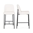 Sydney Cream Performance Vegan Leather Counter Stool Set of 2