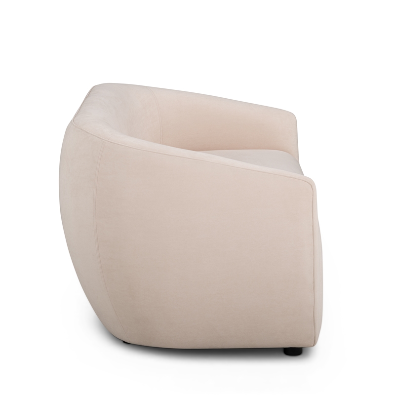 Jordan Blush Pink Textured Velvet Loveseat