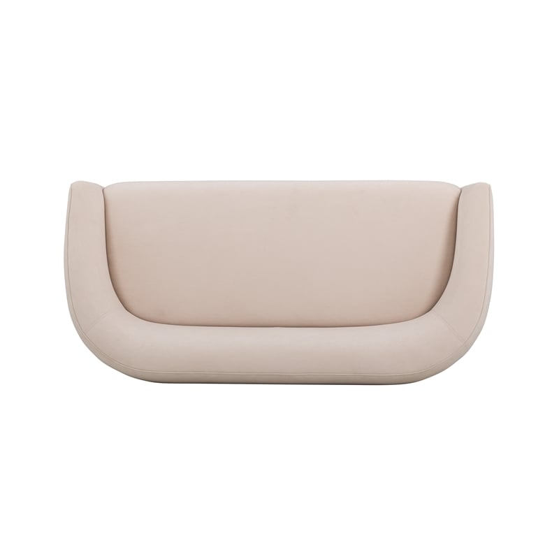 Jordan Blush Pink Textured Velvet Loveseat