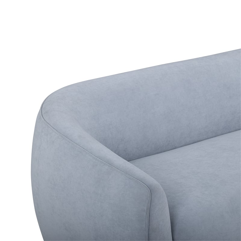 Jordan Baby Blue Textured Velvet Loveseat