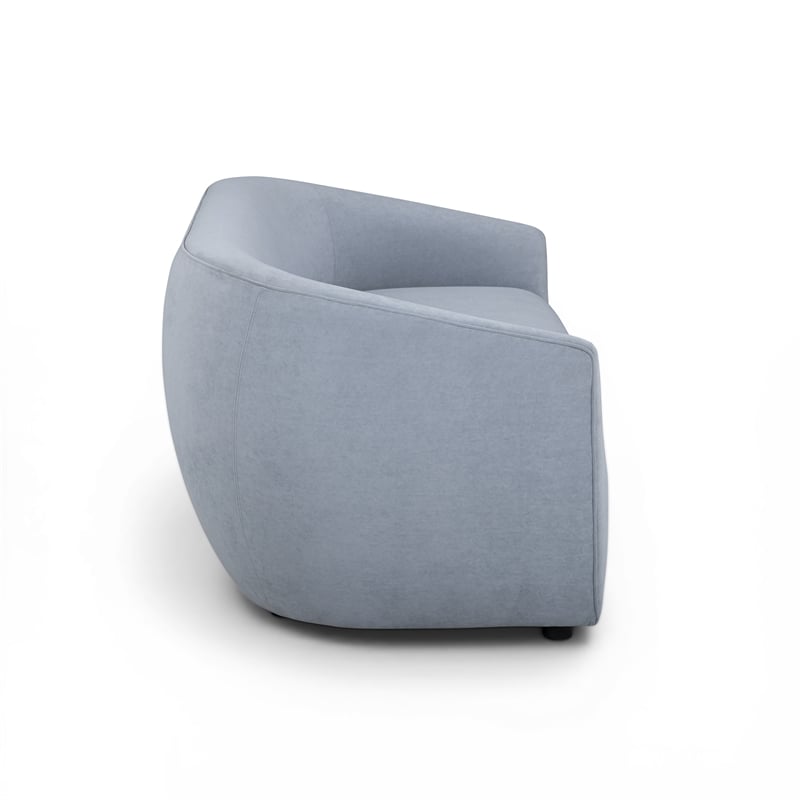 Jordan Baby Blue Textured Velvet Loveseat